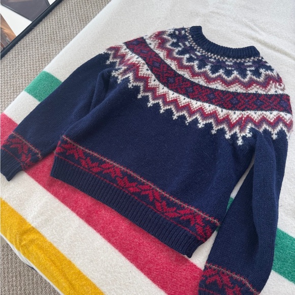 Vintage Wool and Mohair fair isle sweater s-medium fairisle - Picture 11 of 13